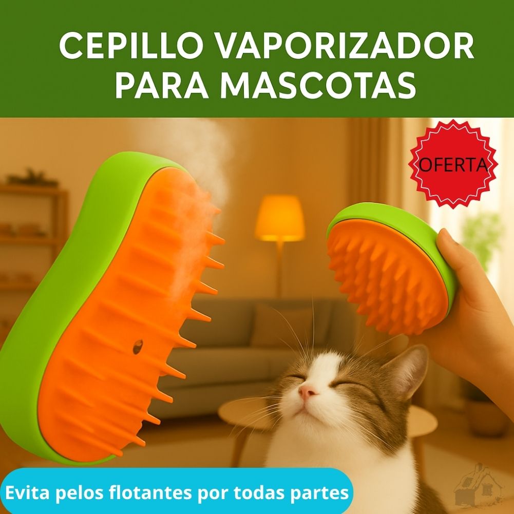 Cepillo Vaporizador para Mascotas