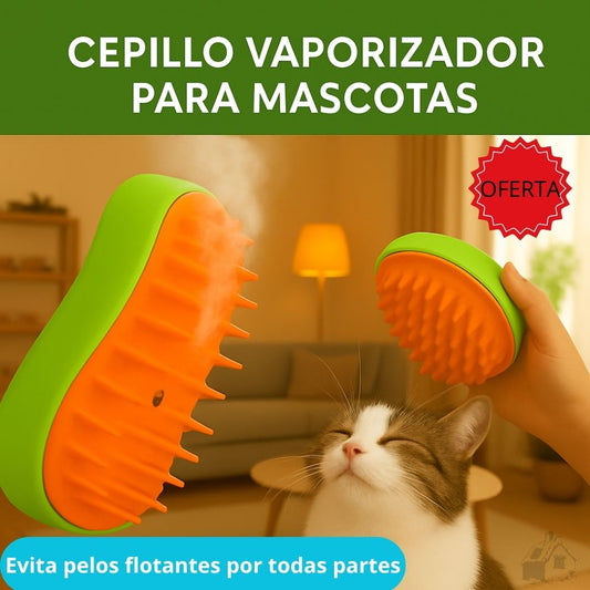 Cepillo Vaporizador para Mascotas