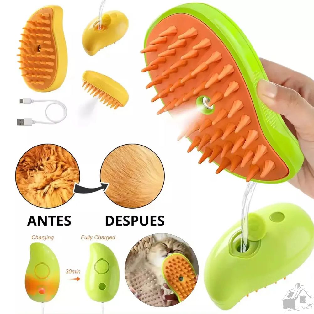 Cepillo Vaporizador para Mascotas